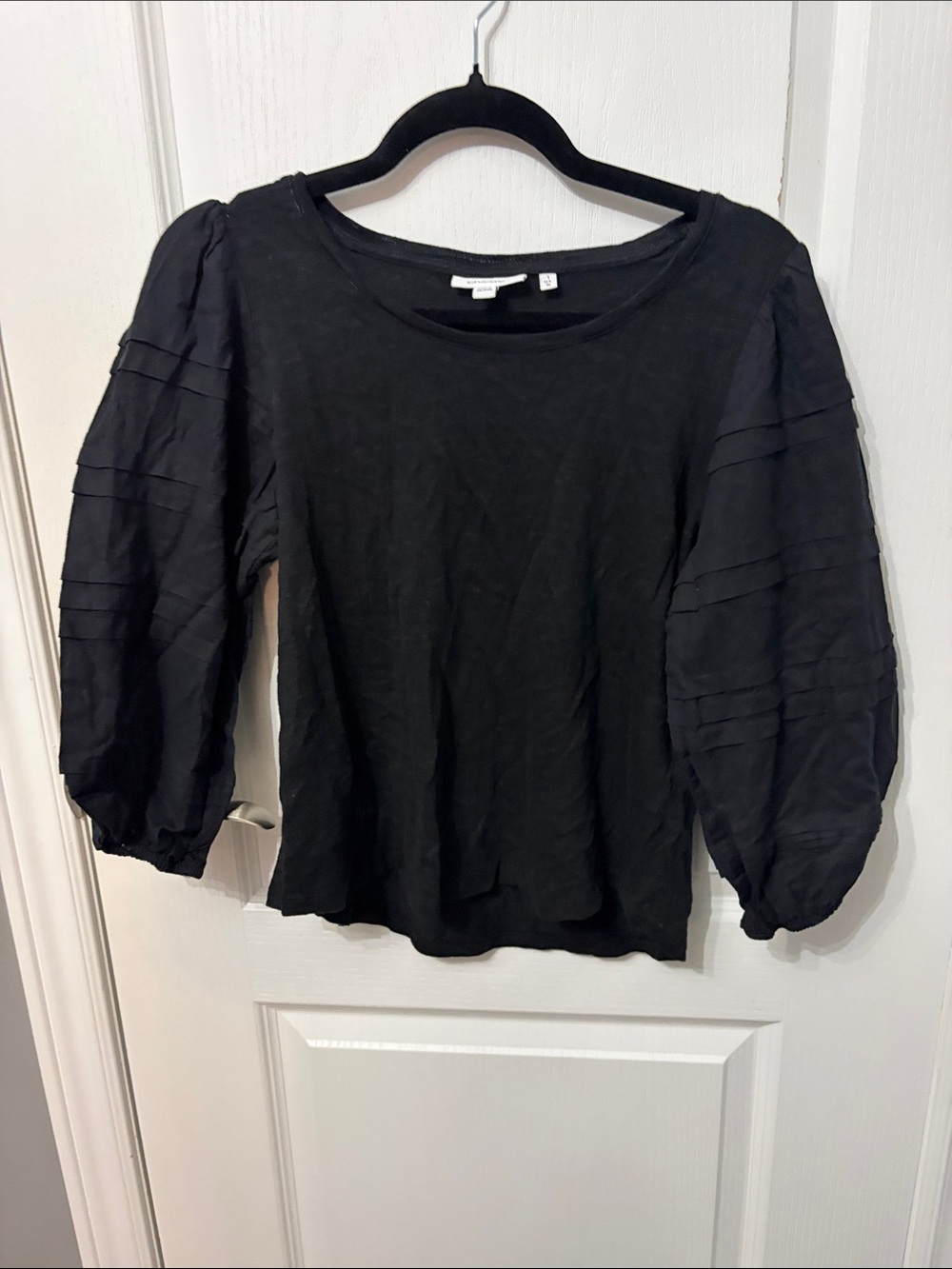 Chico’s Black Puff-Sleeve Women's Top